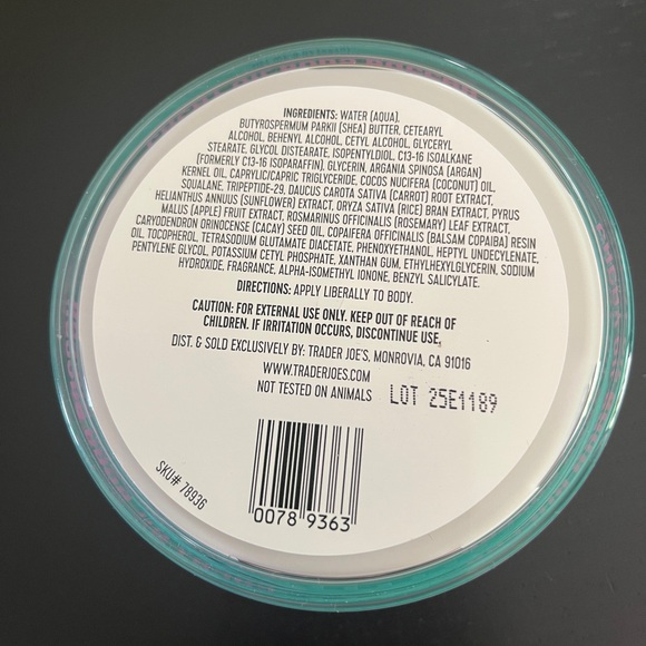 Trader Joe’s Cacay Oil Body Butter - NEW - Picture 3 of 3